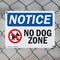 Signmission No Dog Zone, 10 in W x Rectangle, Plastic OS-2PACK-NS-P-710-L-14487 - alternate 5